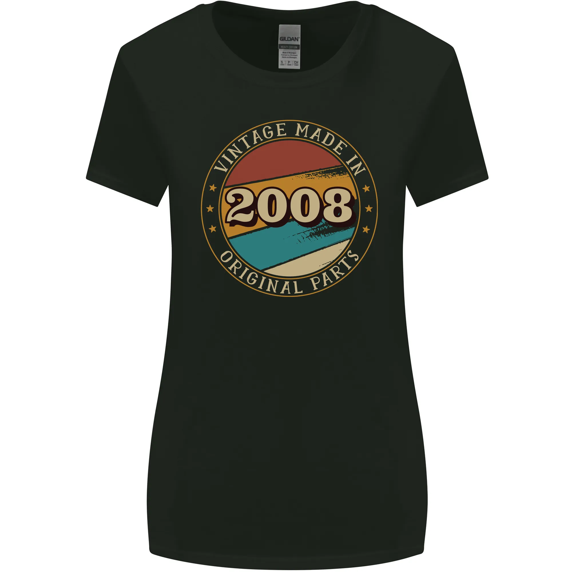 15th Birthday  Vintage Made In 2008 Womens Wider Cut T-Shirt