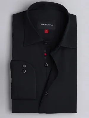 BLACK CLASSIC COLLAR SHIRT