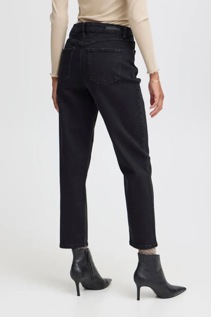 B.Young Mom Black Denim Jeans