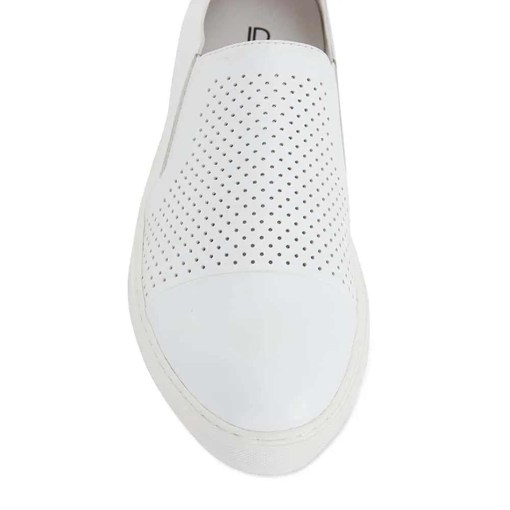 Celina Sneaker in White Leather