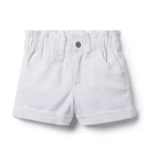 Denim Paperbag Waist Short