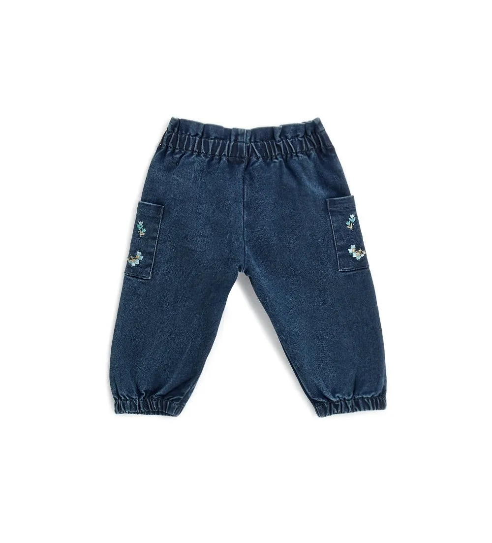 FLORAL SPARK SNAP JEANS