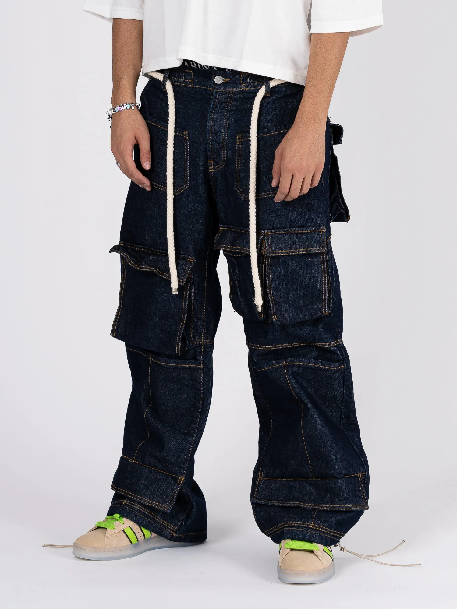 Jeans cargo blu Effemme Exclusive Lab