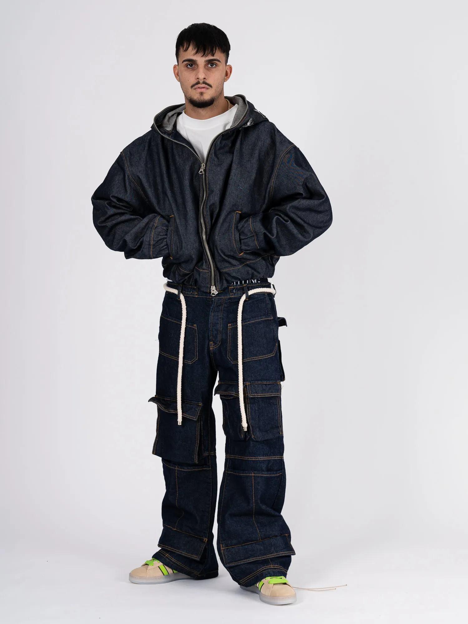 Jeans cargo blu Effemme Exclusive Lab