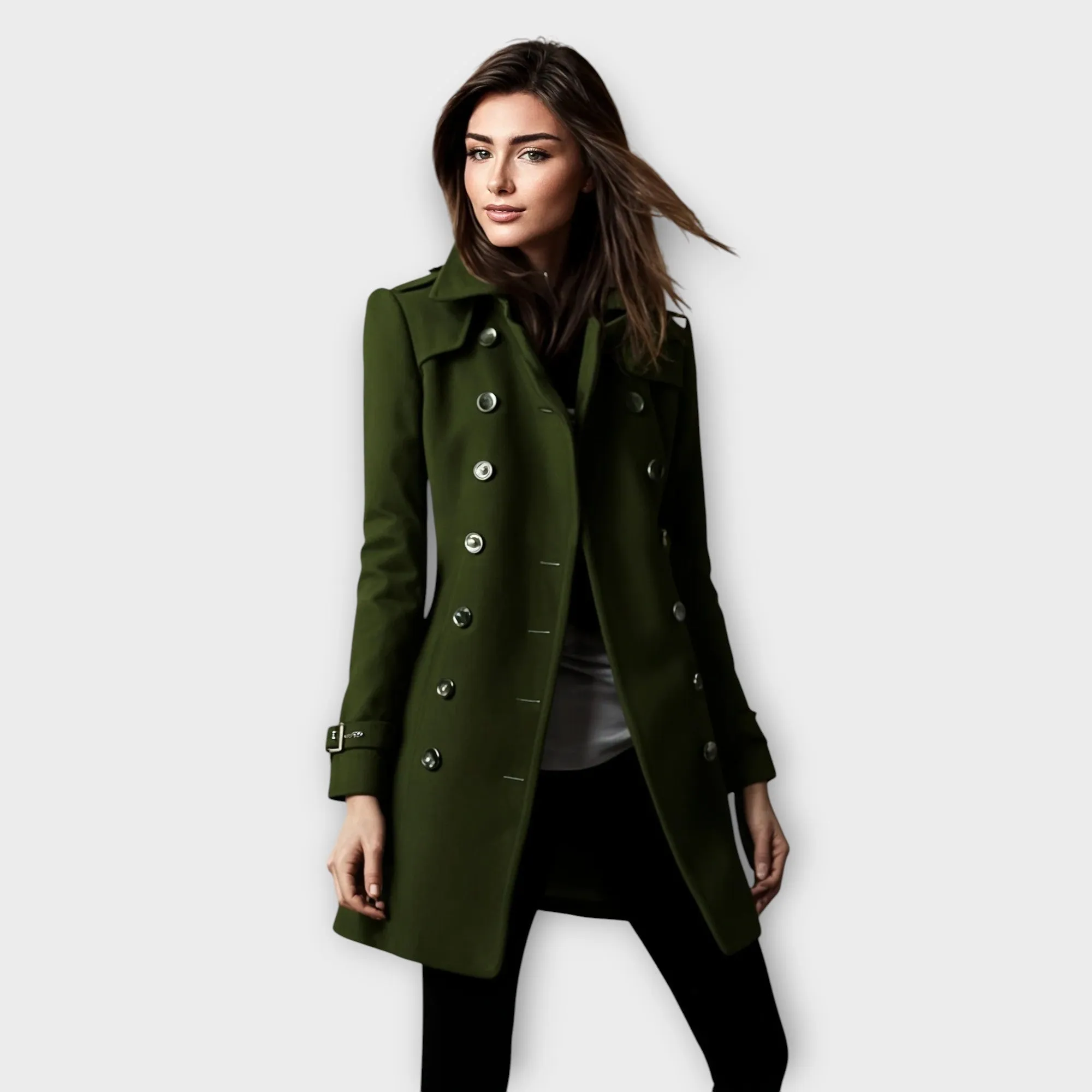 Linda Double Breasted Trench Coat