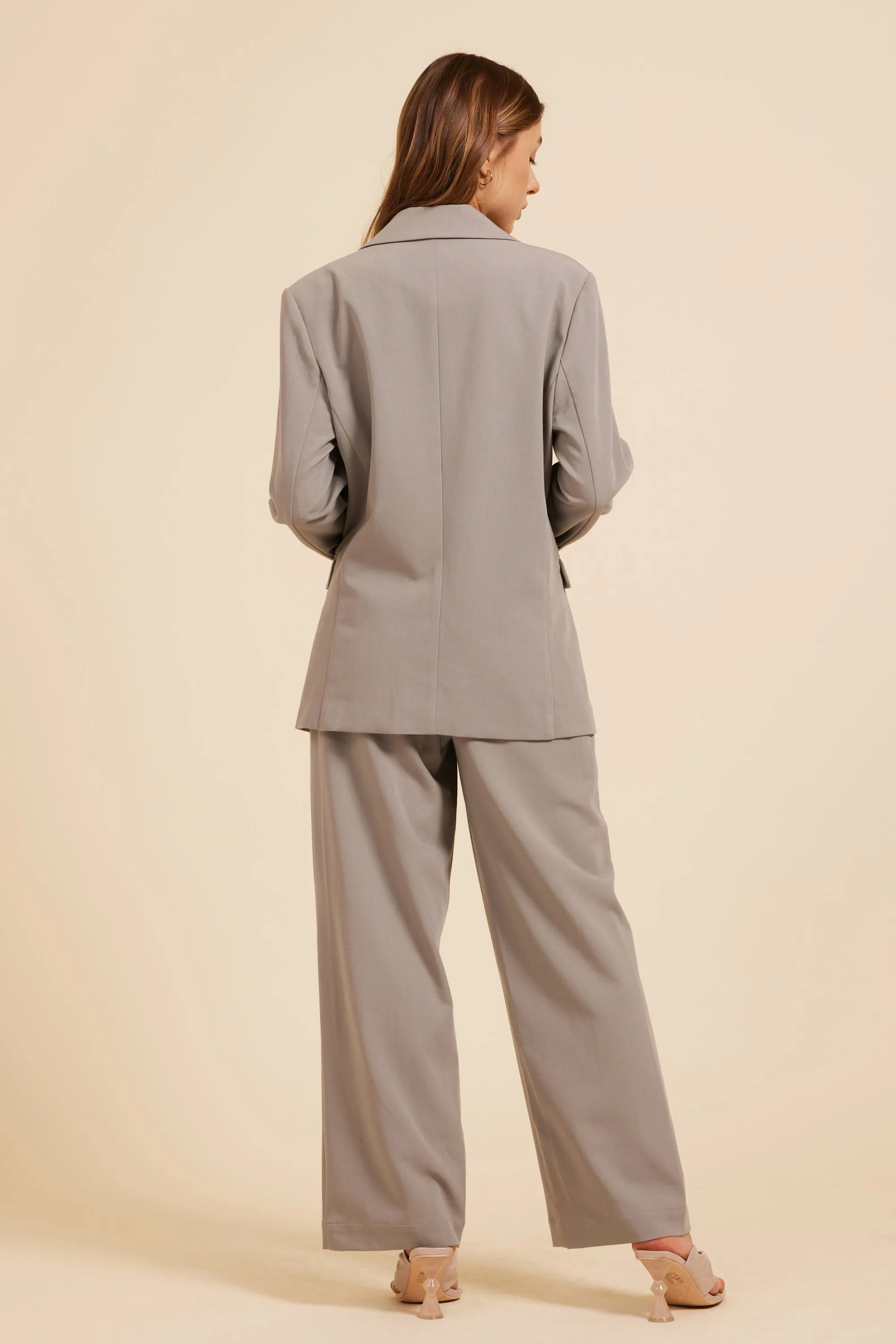 Moodie Olive Double Breasted Blazer