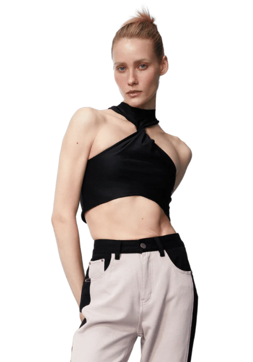 Paneled Jeans