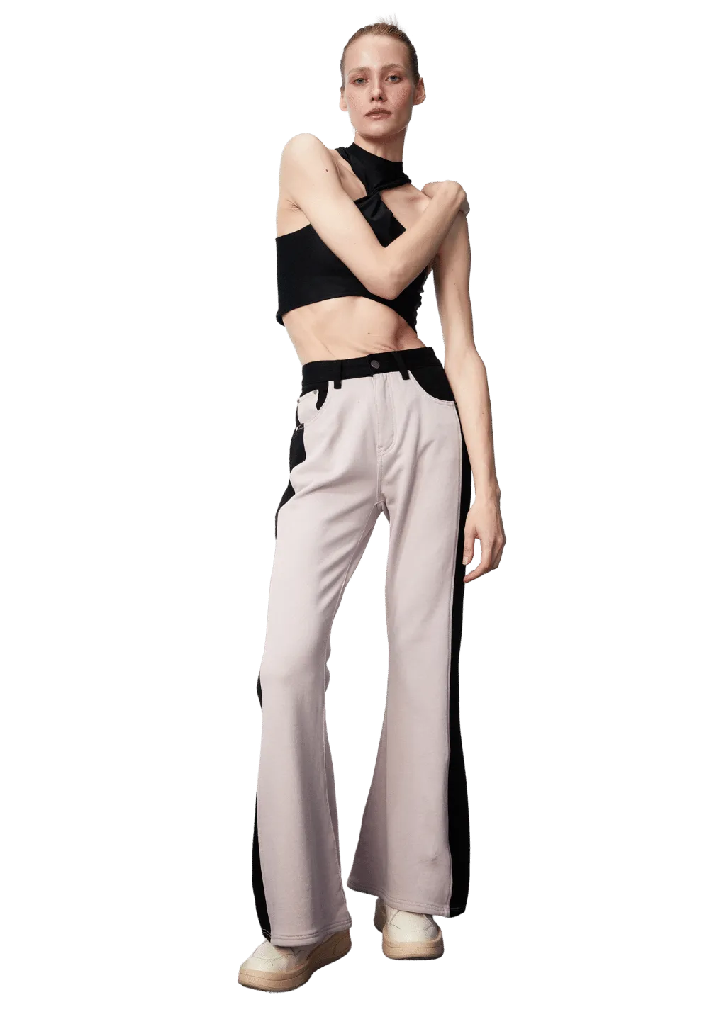Paneled Jeans