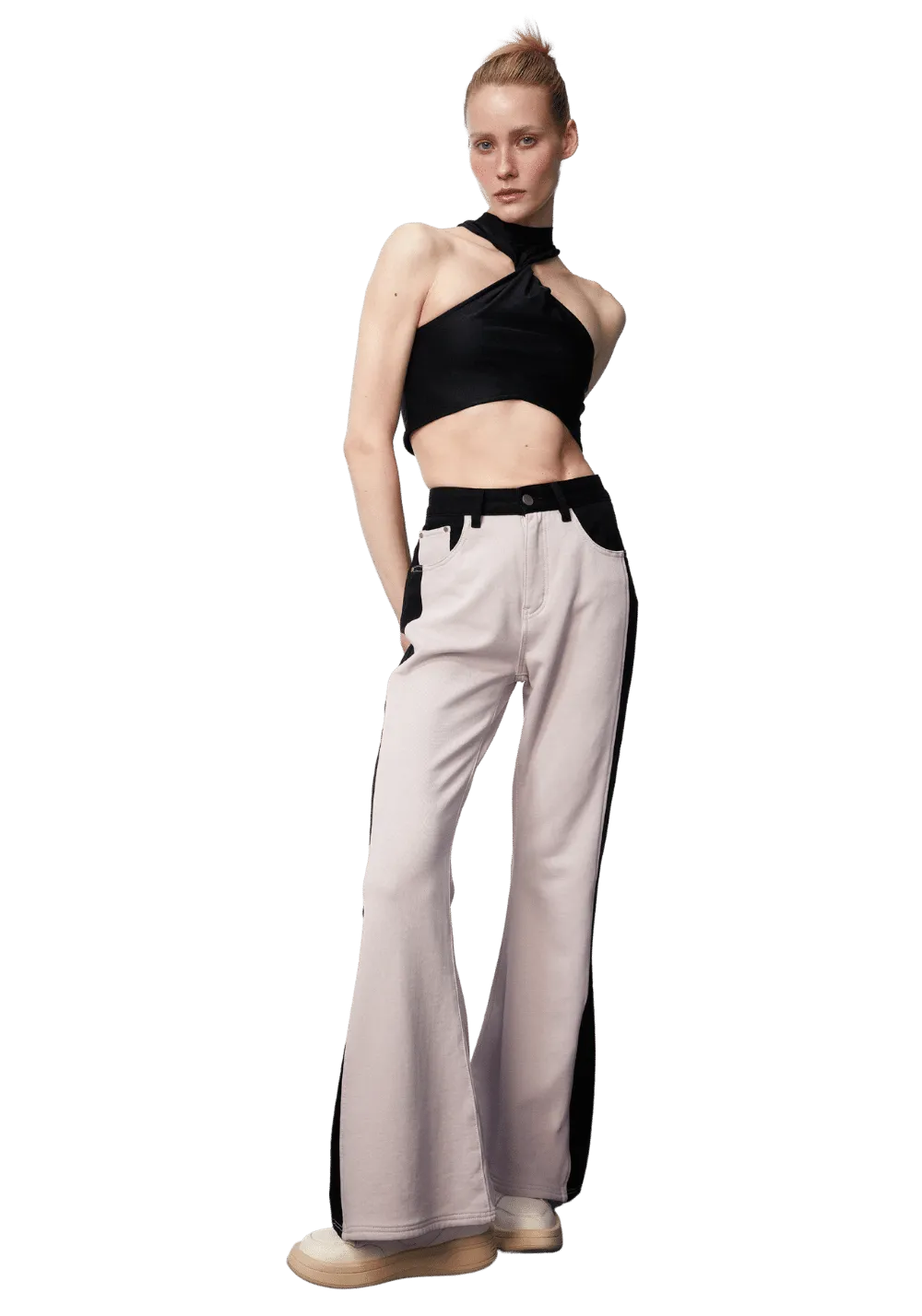 Paneled Jeans
