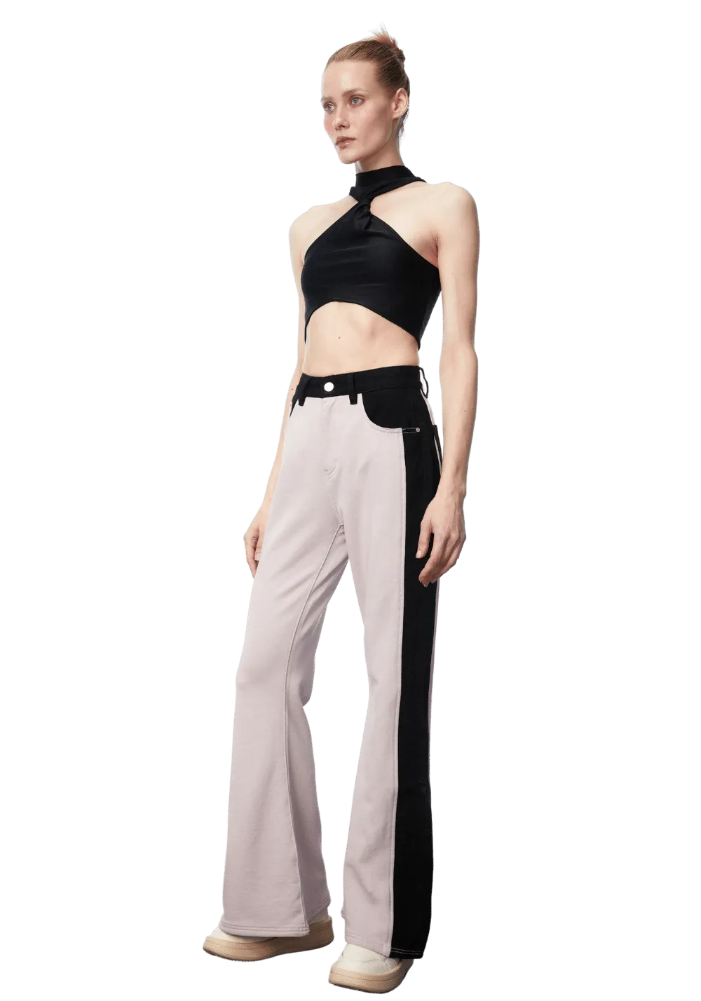 Paneled Jeans