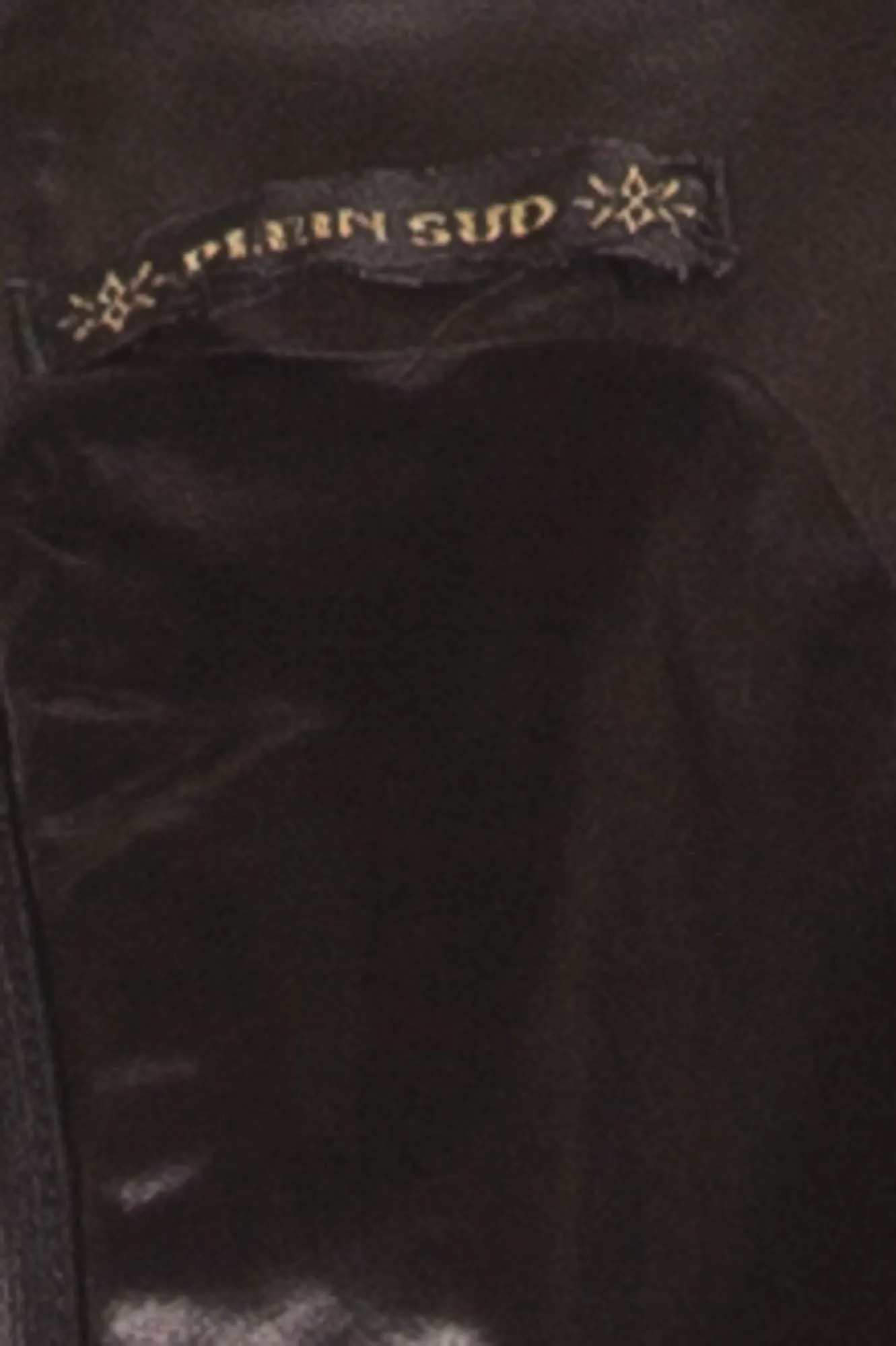 Plein Sud - Black Leather Tank Top