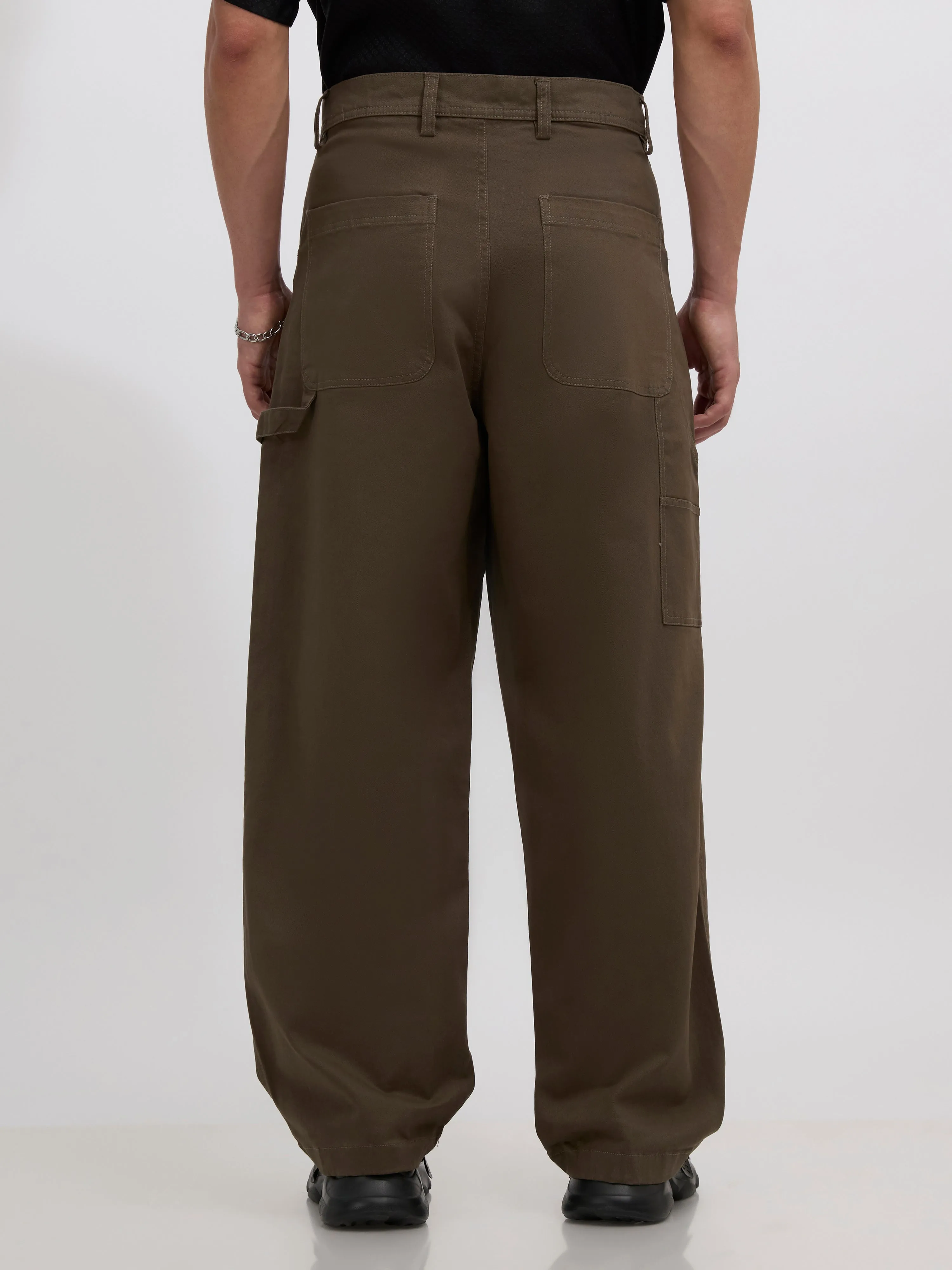 Quinton - Supper Baggy cargo pants - Army Green