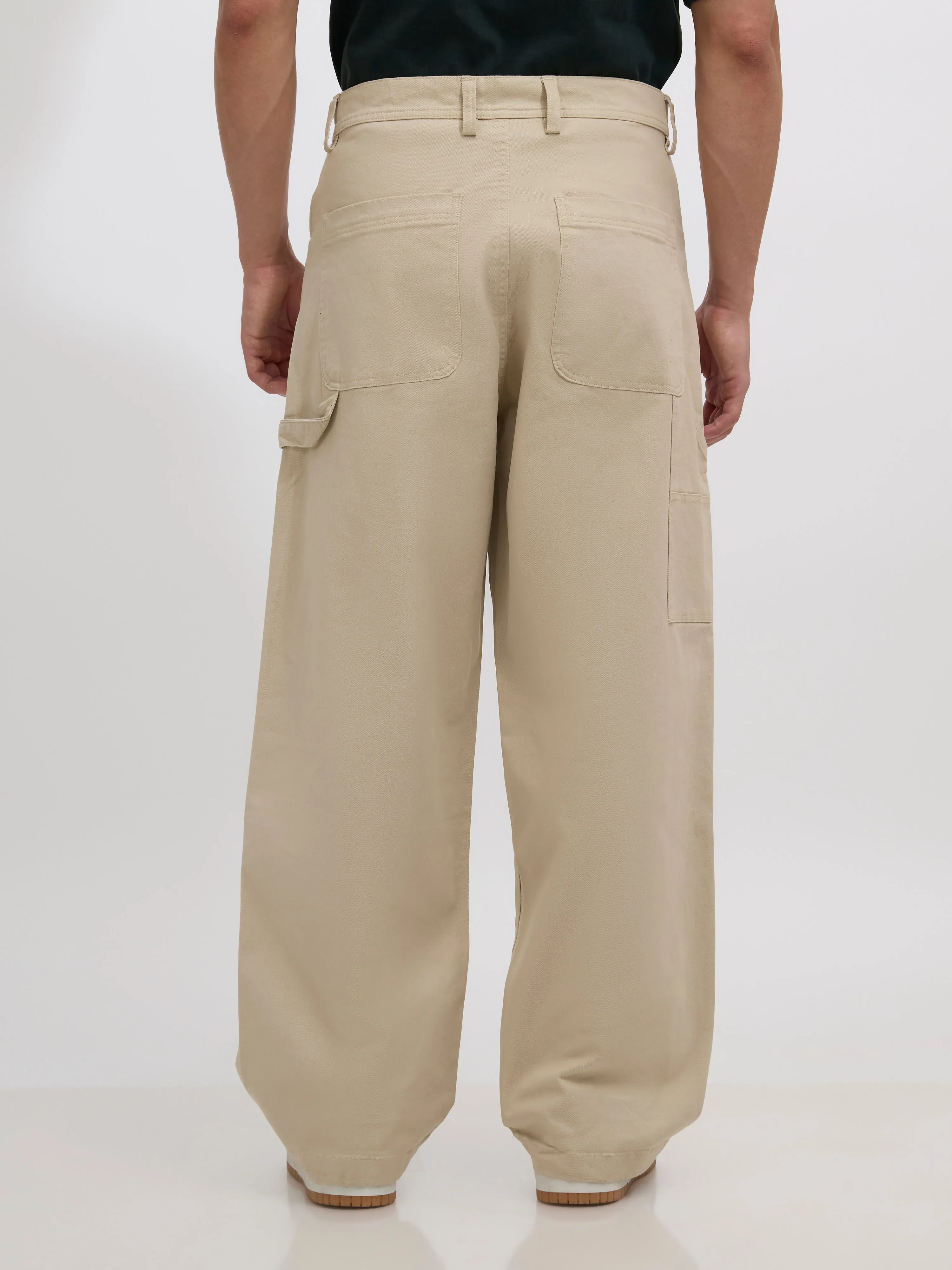 Quinton - Supper Baggy cargo pants - Beige