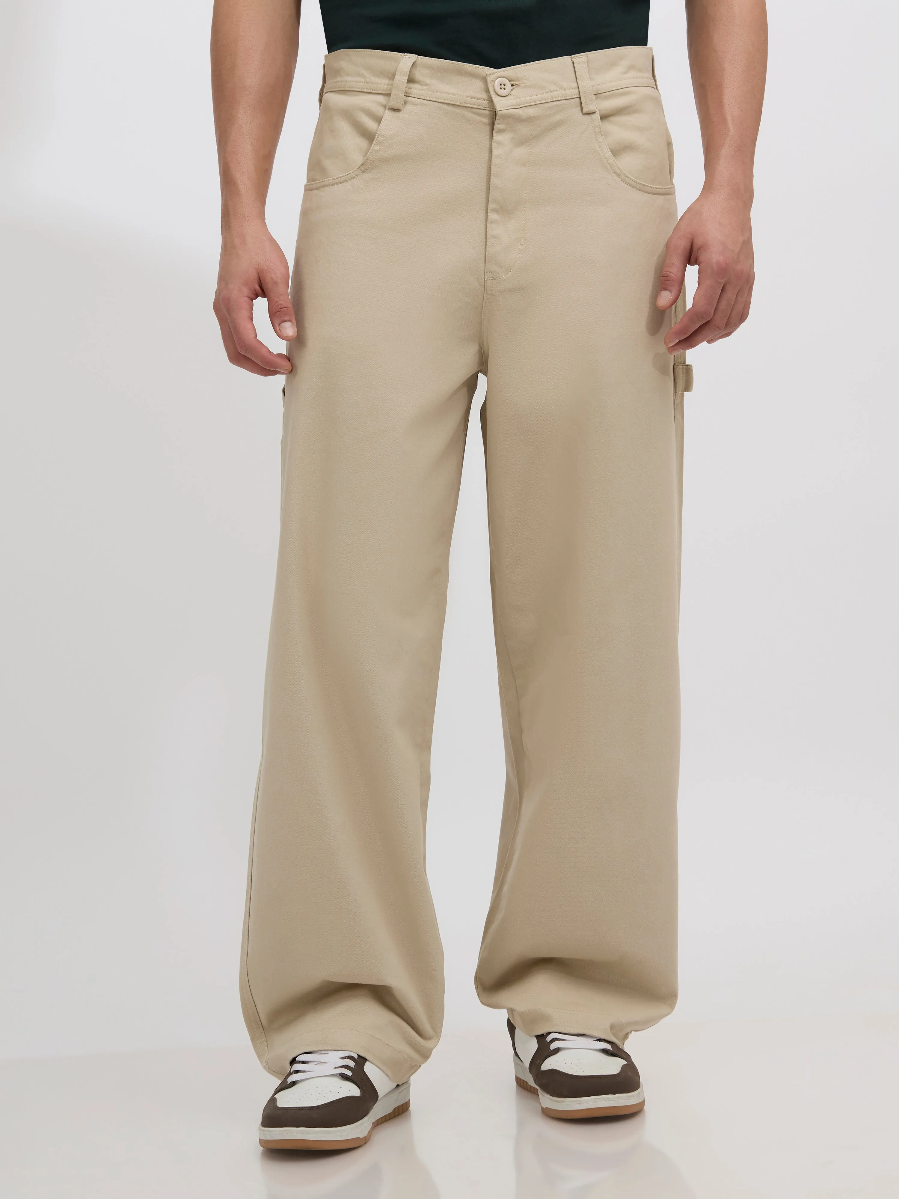 Quinton - Supper Baggy cargo pants - Beige