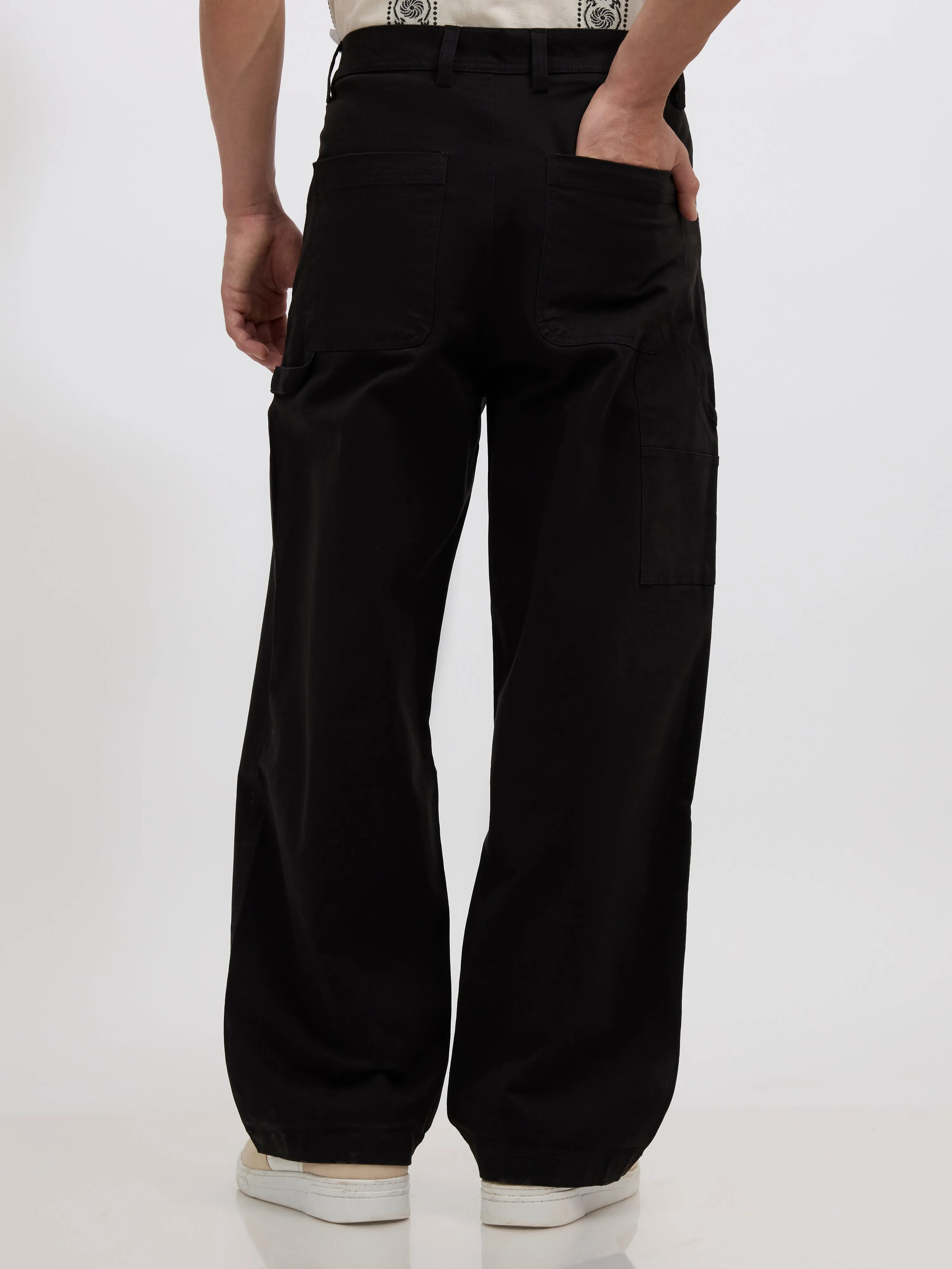 Quinton - Supper Baggy cargo pants - Black