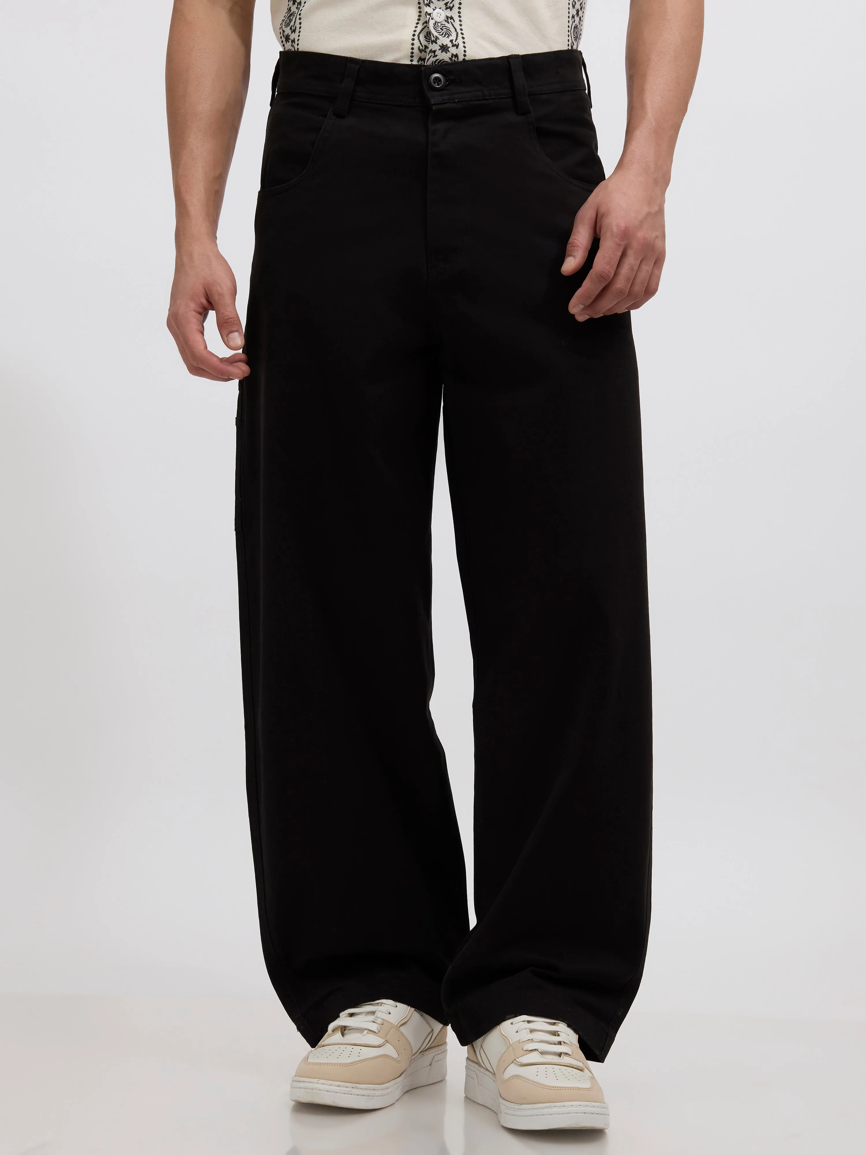 Quinton - Supper Baggy cargo pants - Black