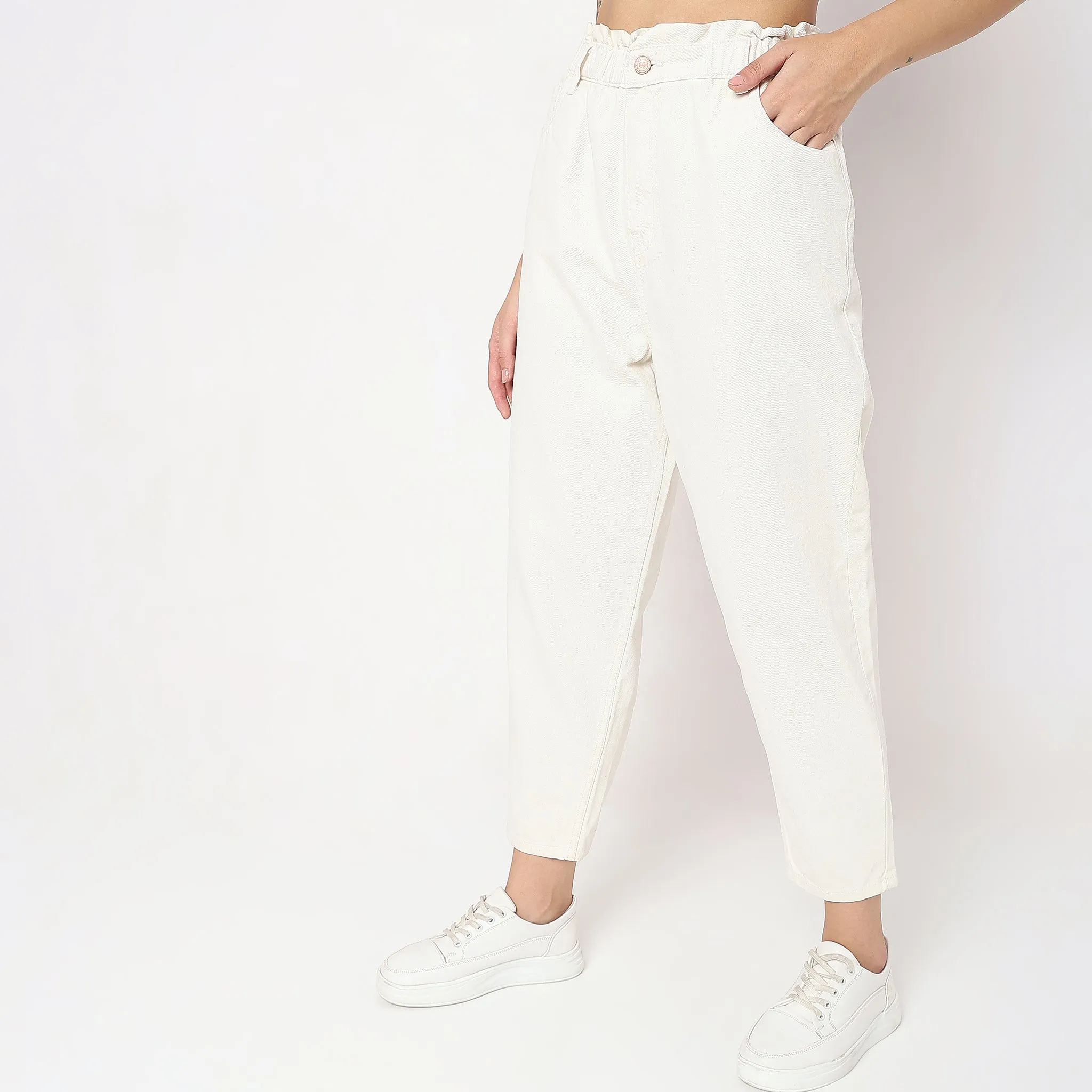 Slouch Fit High Rise Jeans