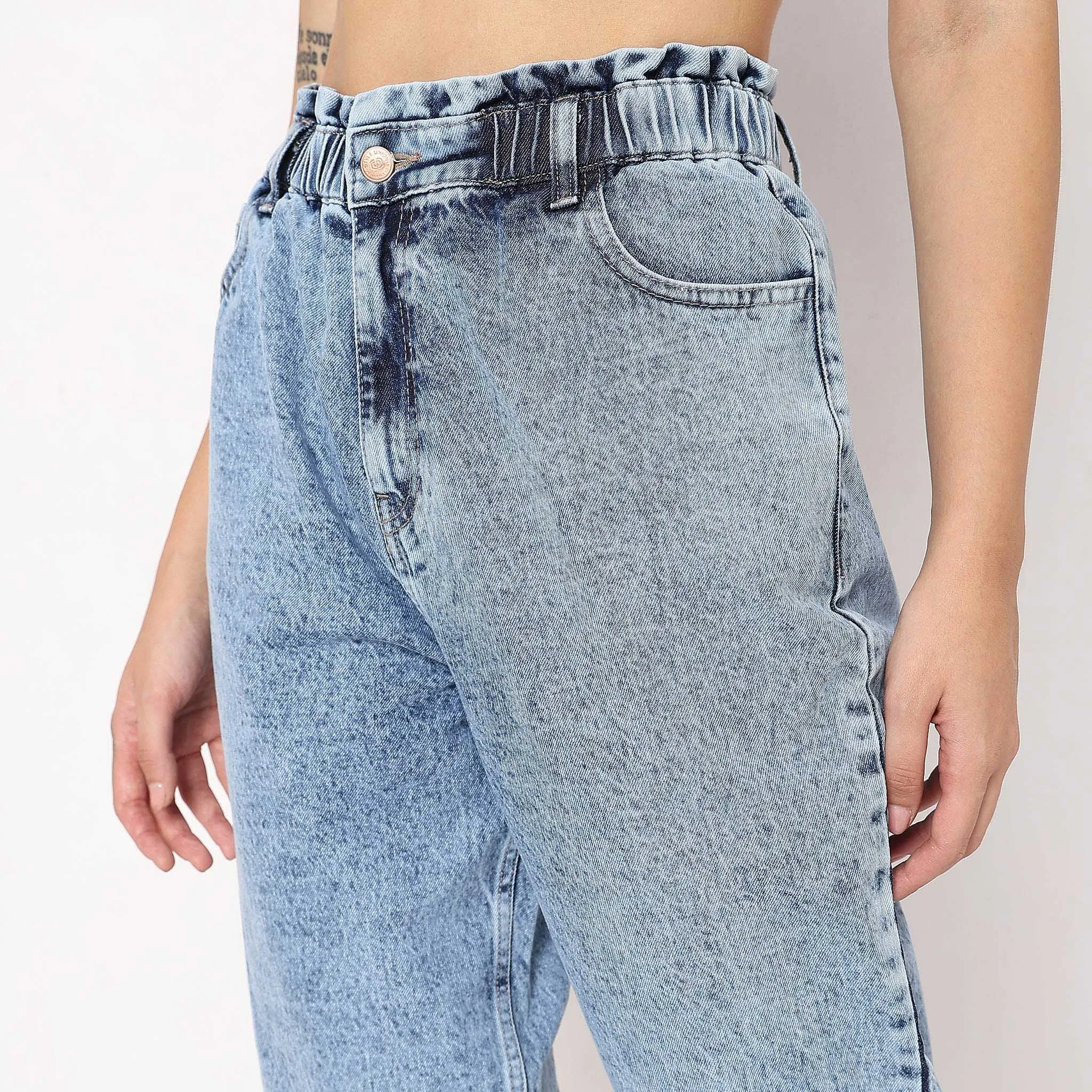 Slouch Fit High Rise Jeans