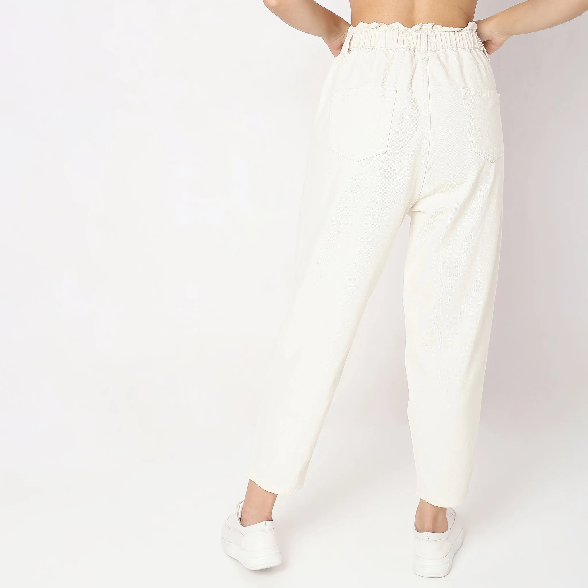 Slouch Fit High Rise Jeans