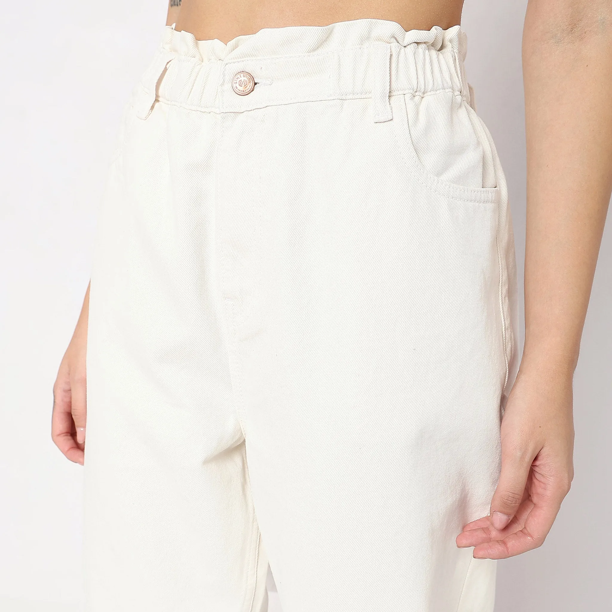 Slouch Fit High Rise Jeans