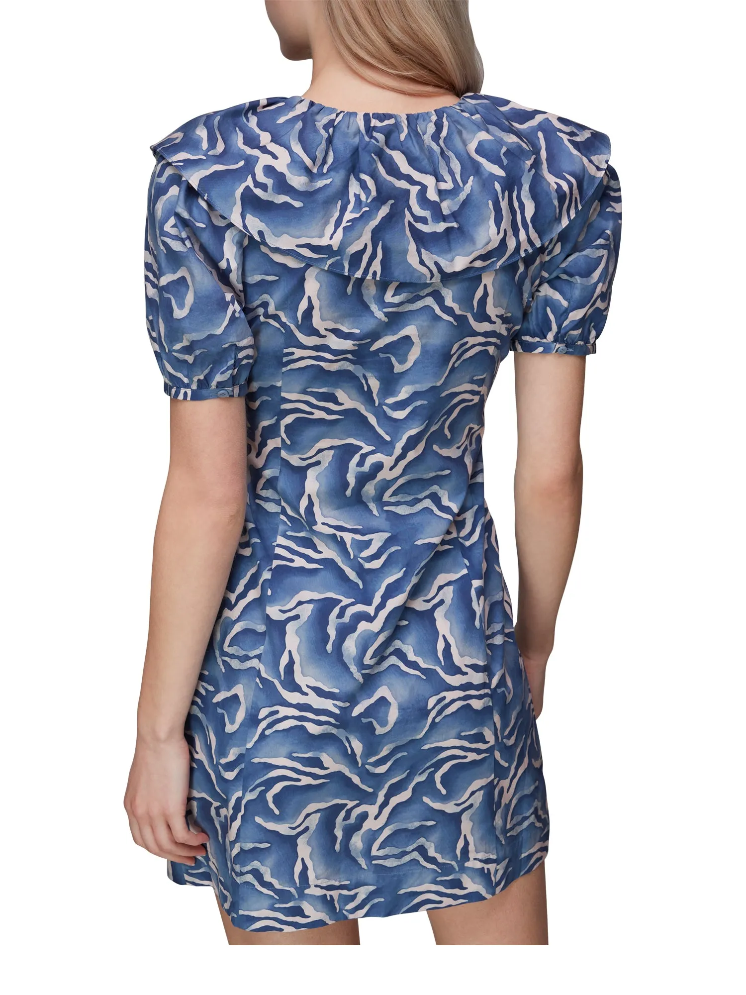 Watercolour Zebra Poplin Dress