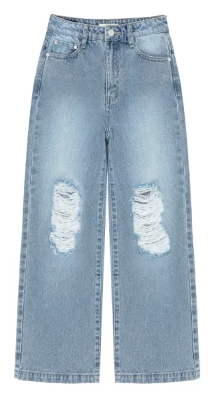 Wide Leg Boyfriend Jeans