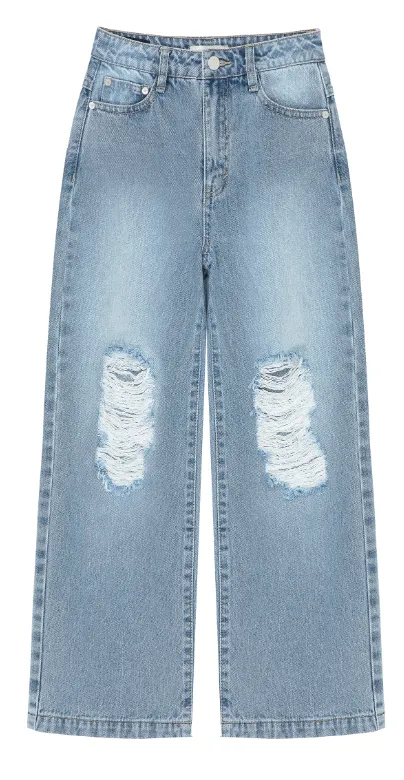 Wide Leg Boyfriend Jeans