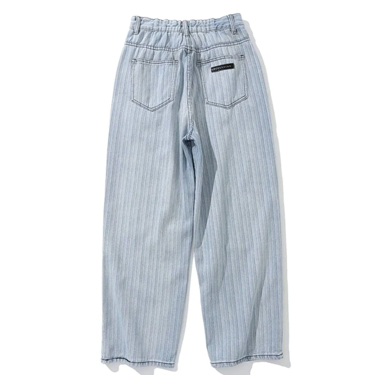 WLS Retro Vertical Stripes Jeans