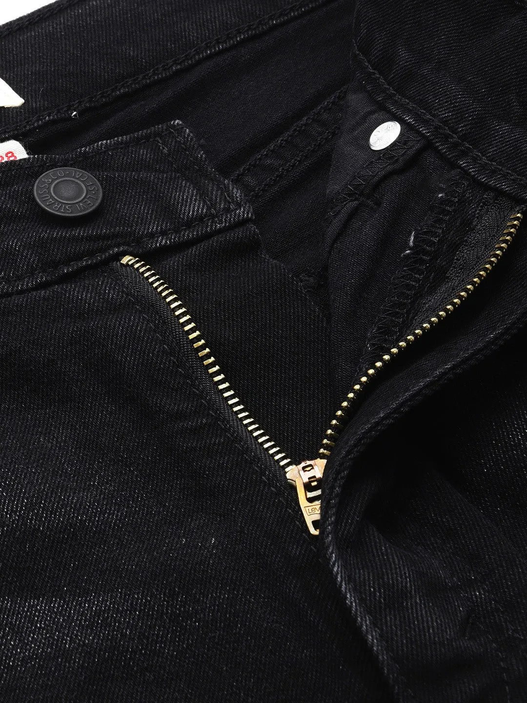 Women's 80s Black Tapered Fit High Rise Jeans