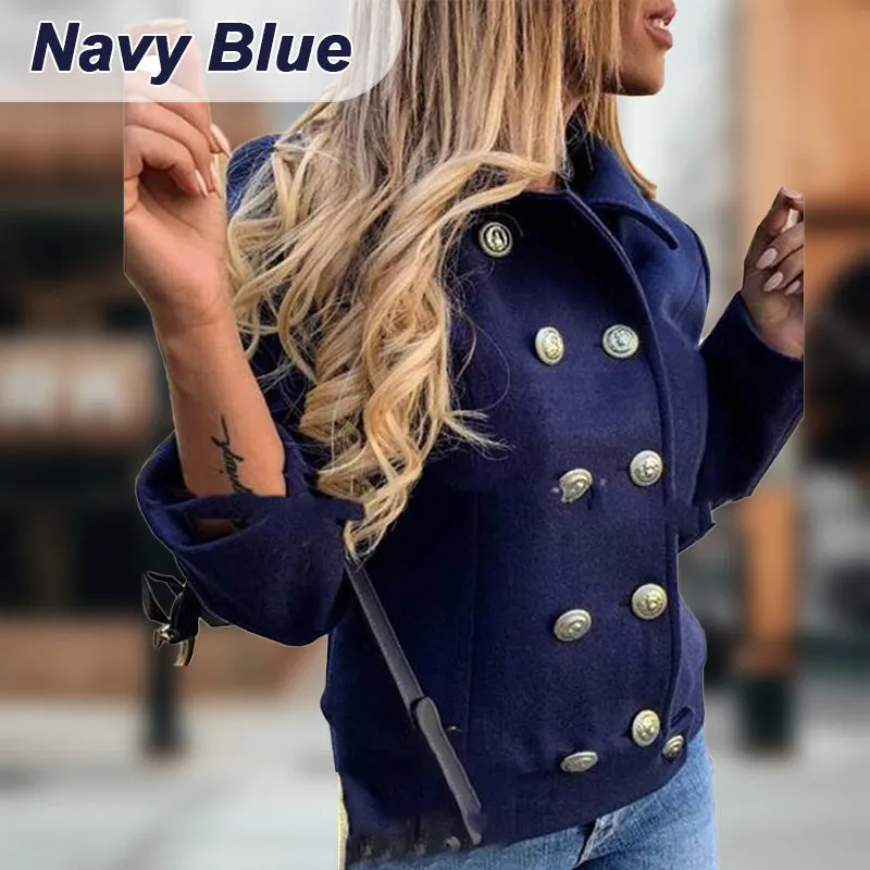 Women's Slim Fit Double Breasted Blazer