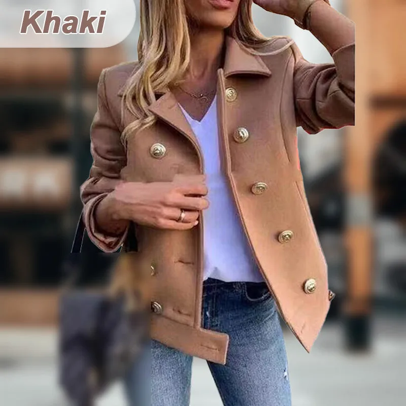 Women's Slim Fit Double Breasted Blazer