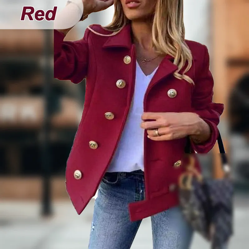 Women's Slim Fit Double Breasted Blazer